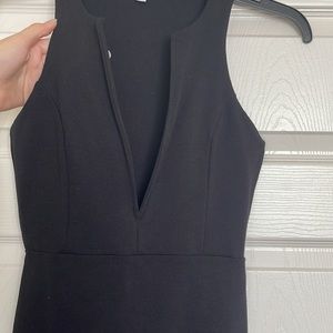 Foreign exchange black deep plunge dress size Small